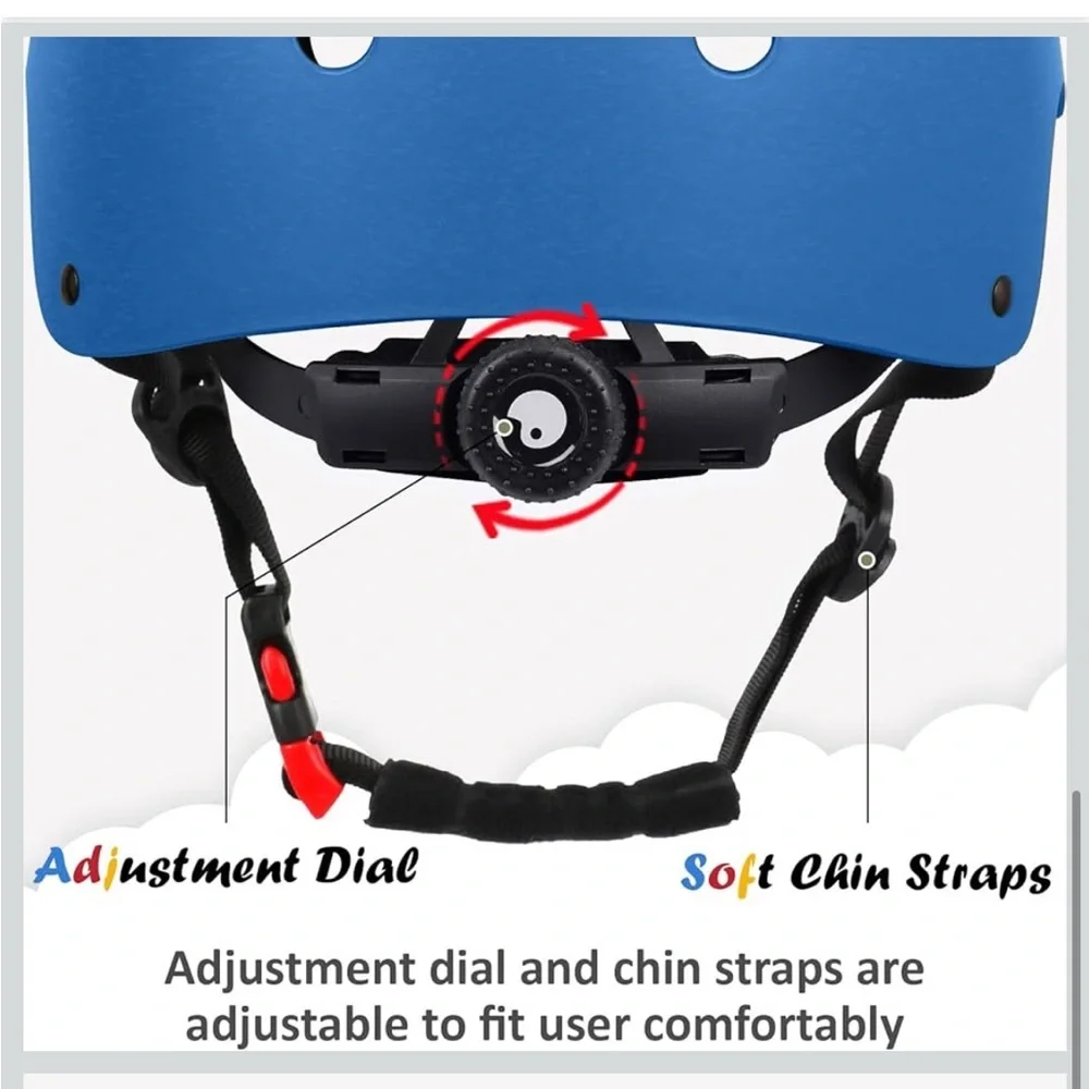 Kids Bike Helmet, Adjustable And Multi-Sport, From Toddler To Youth S/ 724